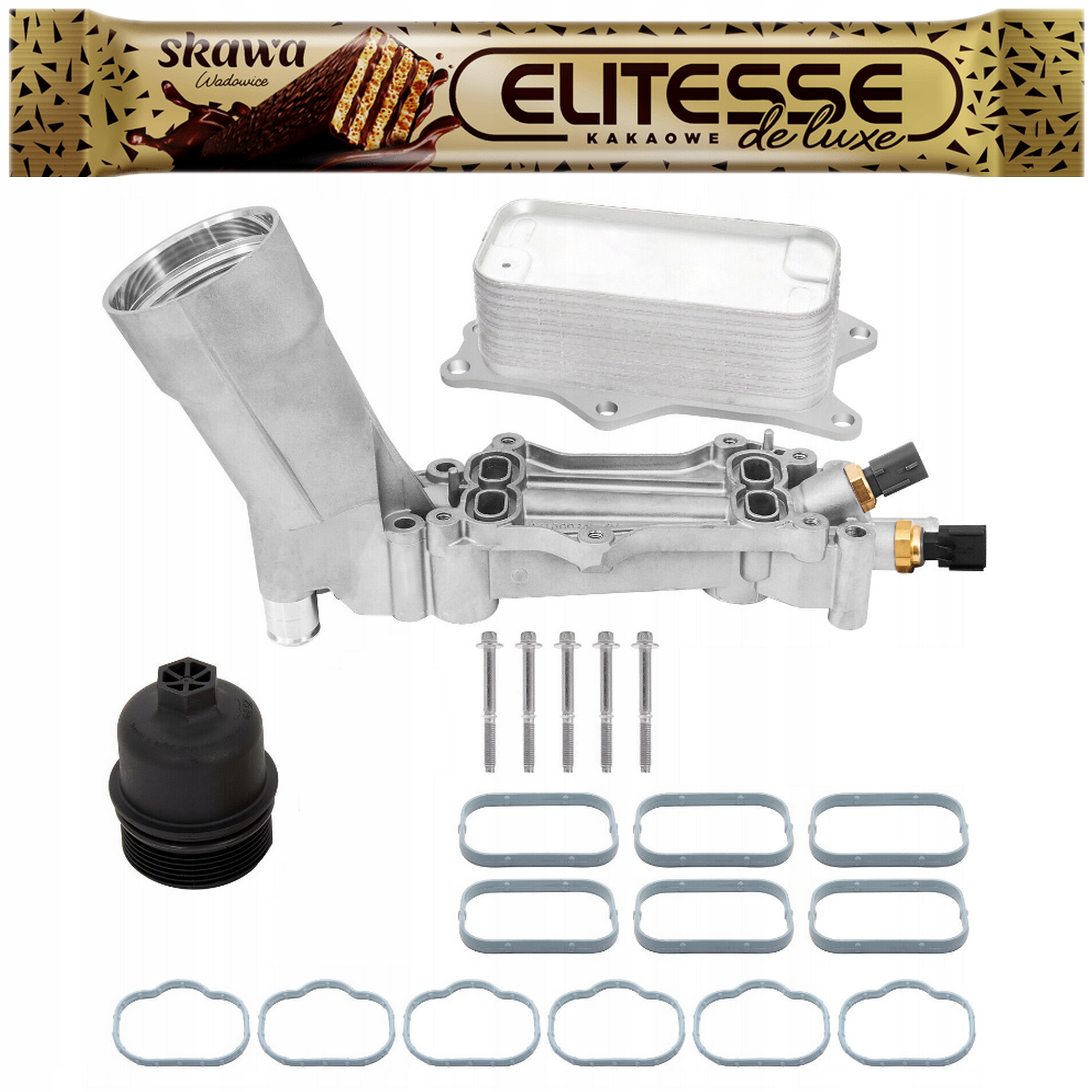 Podstavec krytu olejového filtru chladiče Dodge Chrysler Jeep 3.6 opravte.