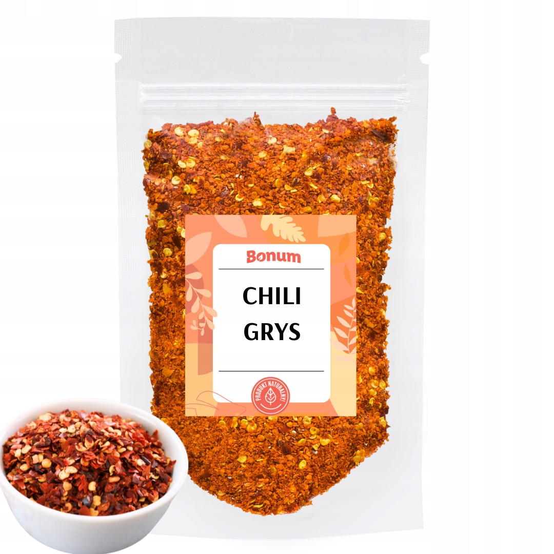 Chilli grys 1-3 mm pálivá paprika Aromatická koření na kebab 1 kg Bonum