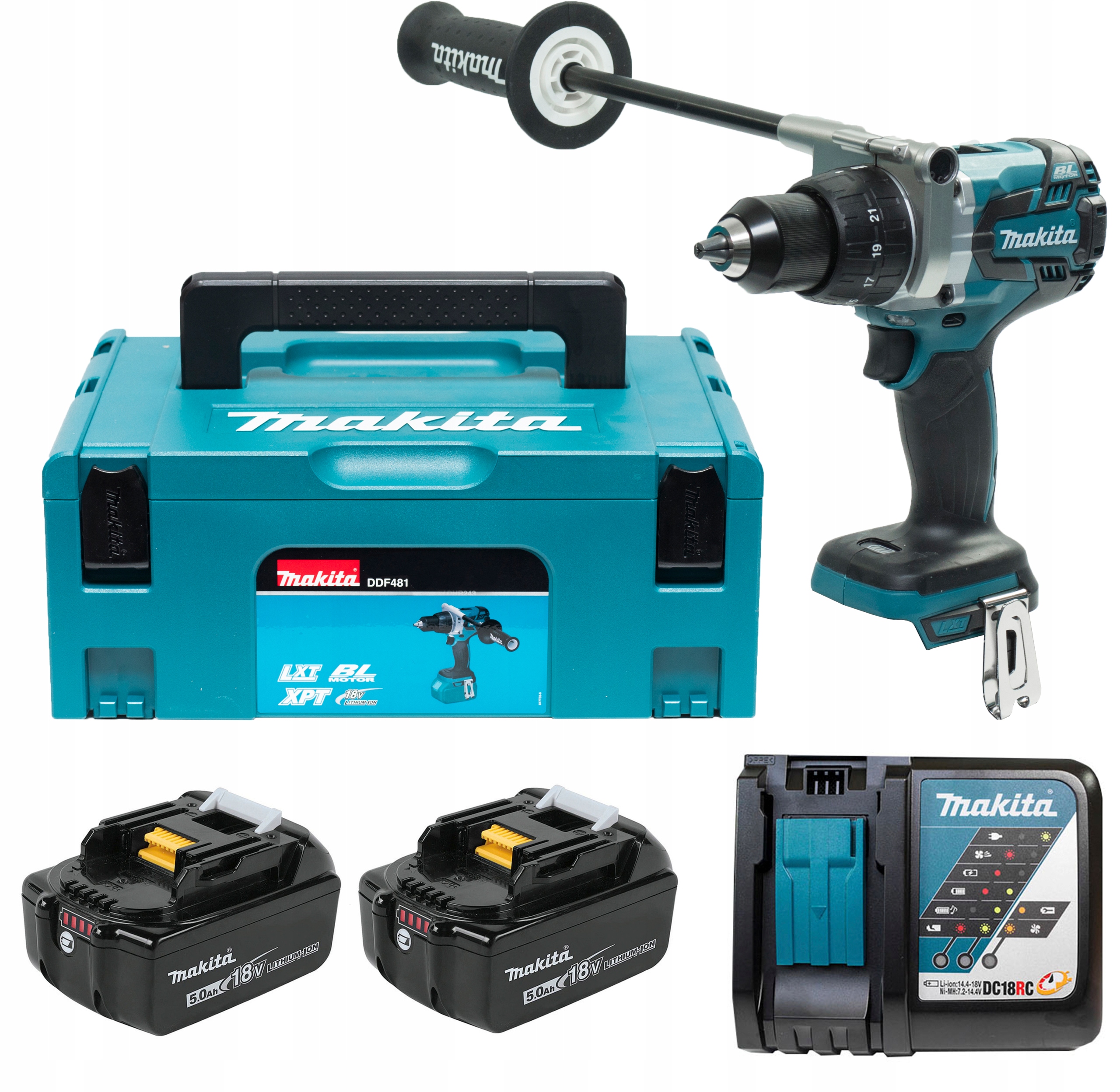 

Wkrętarka bezszczotkowa Makita DDF481RTJ 18V 115Nm
