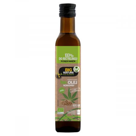 Konopný olej lisovaný za studena Bio 500 ml Big Nature