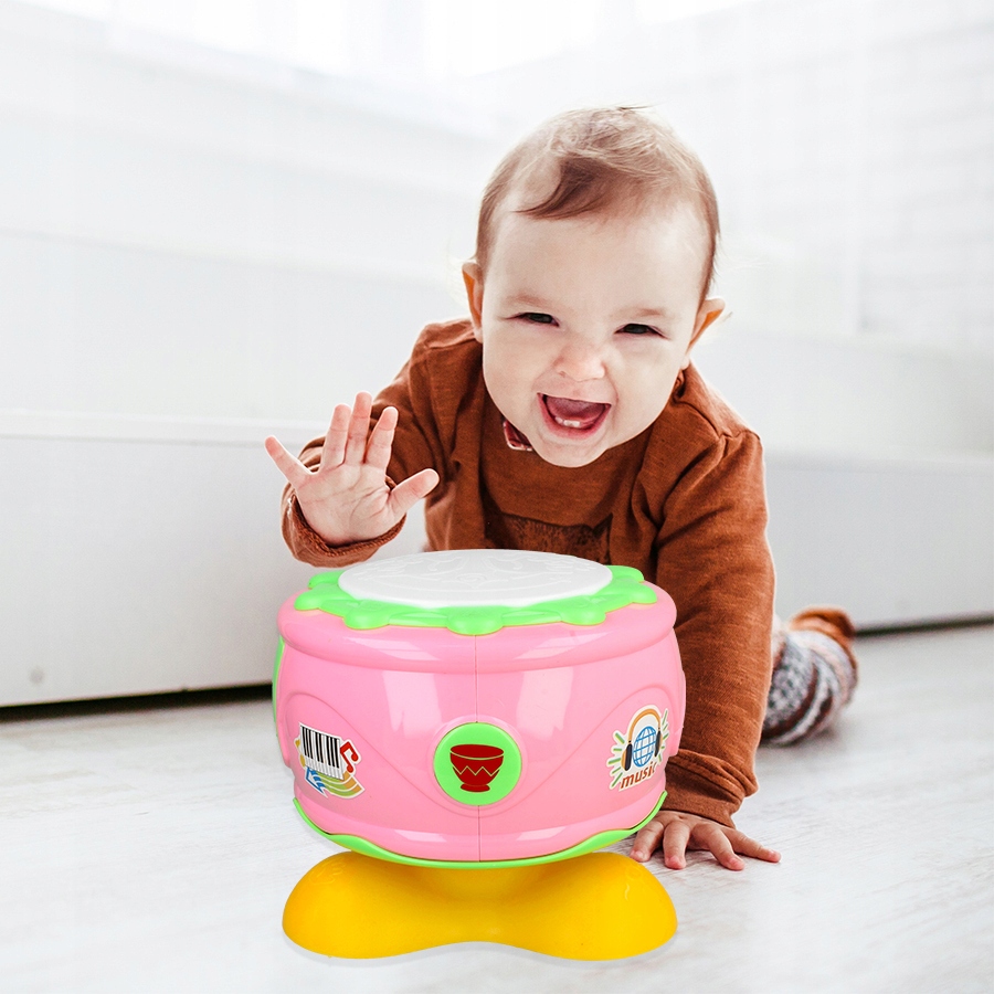 INTERAKTYWNY BĘBENEK MUZYCZNY ŚWIATEŁKA DLA DZIECI PERKUSJA INSTRUMENT LED Marka Stator