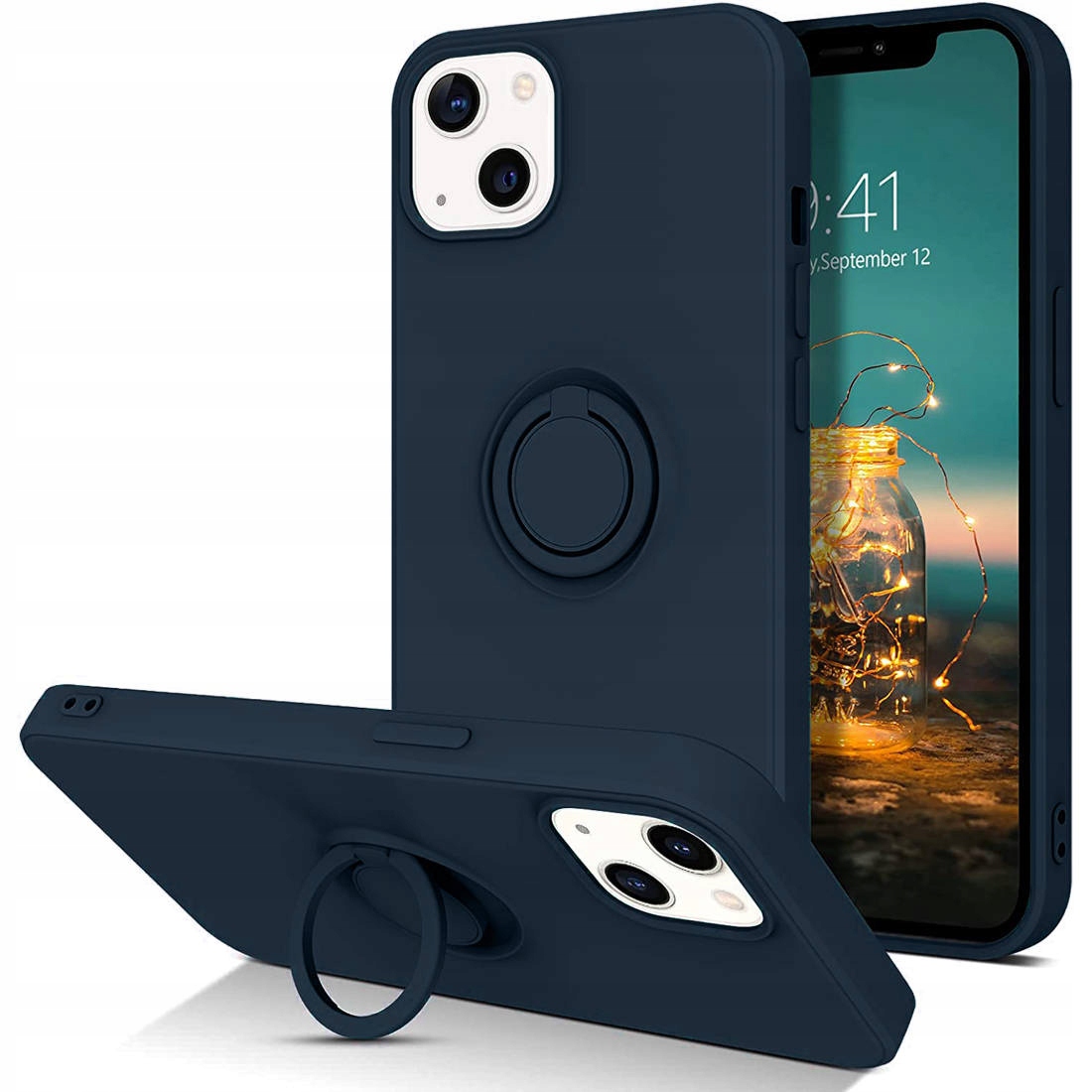 

Etui Silicone Ring do Iphone 13 Mini Szkło 9H