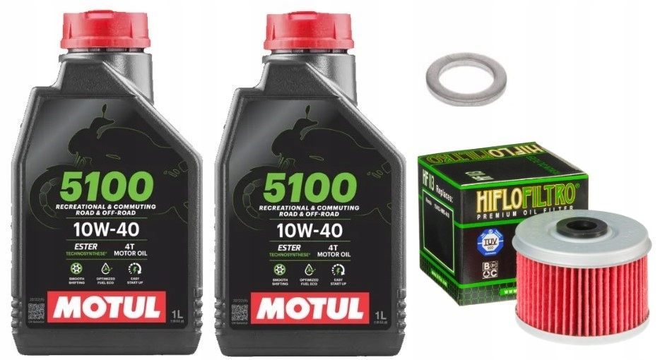 OLEJe Motul 10W40 2L Filtr Uszczelka do Vt 125 Shadow XL 125 Varadero