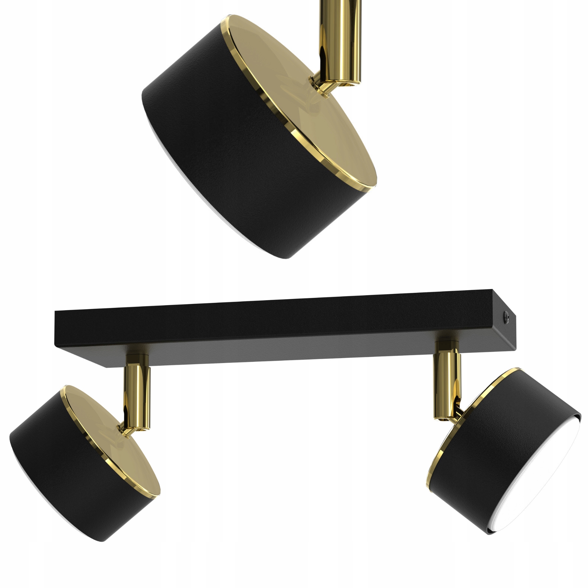 Stropní Svítidlo Stropní Svítidlo Stropní Reflektor Černý Zlatý GX53 Polská Led Lampa