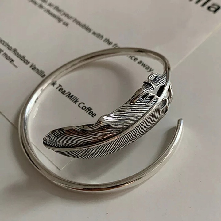 

Bransoletka Silver Women srebrna pióro piórko