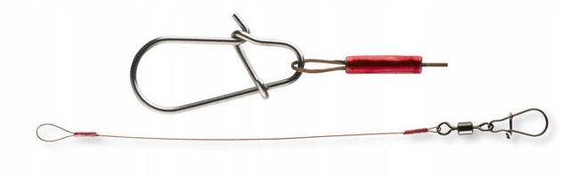 Wire Leader 15cm/12kg Red Daiwa Przypon Spinn. x2