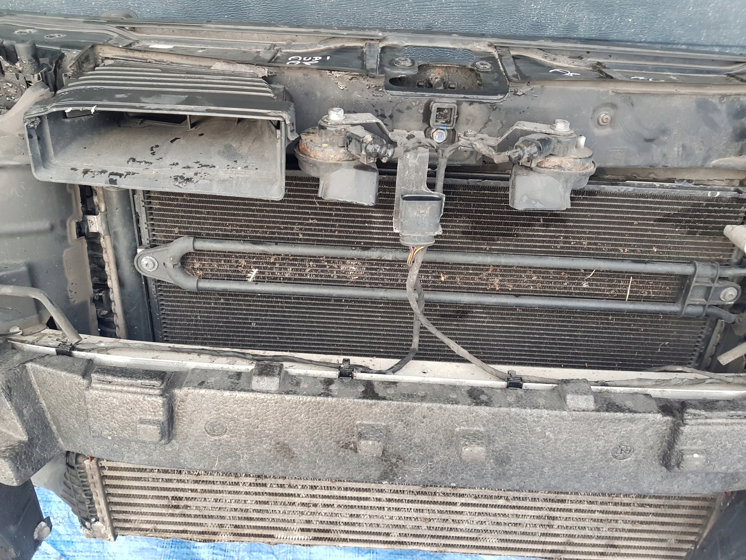 support panel for radiators radiator AUDI A8 D4 4H 3.0 TDI