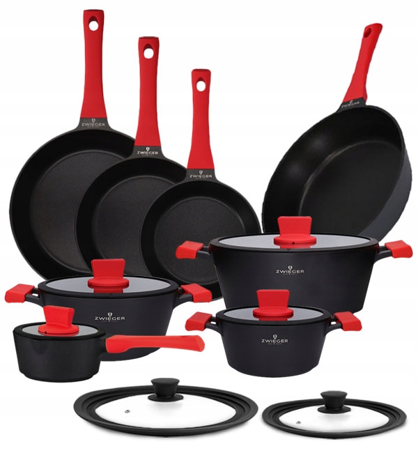 

Zwieger Obsidian Komplet Garnków Patelni 14 El