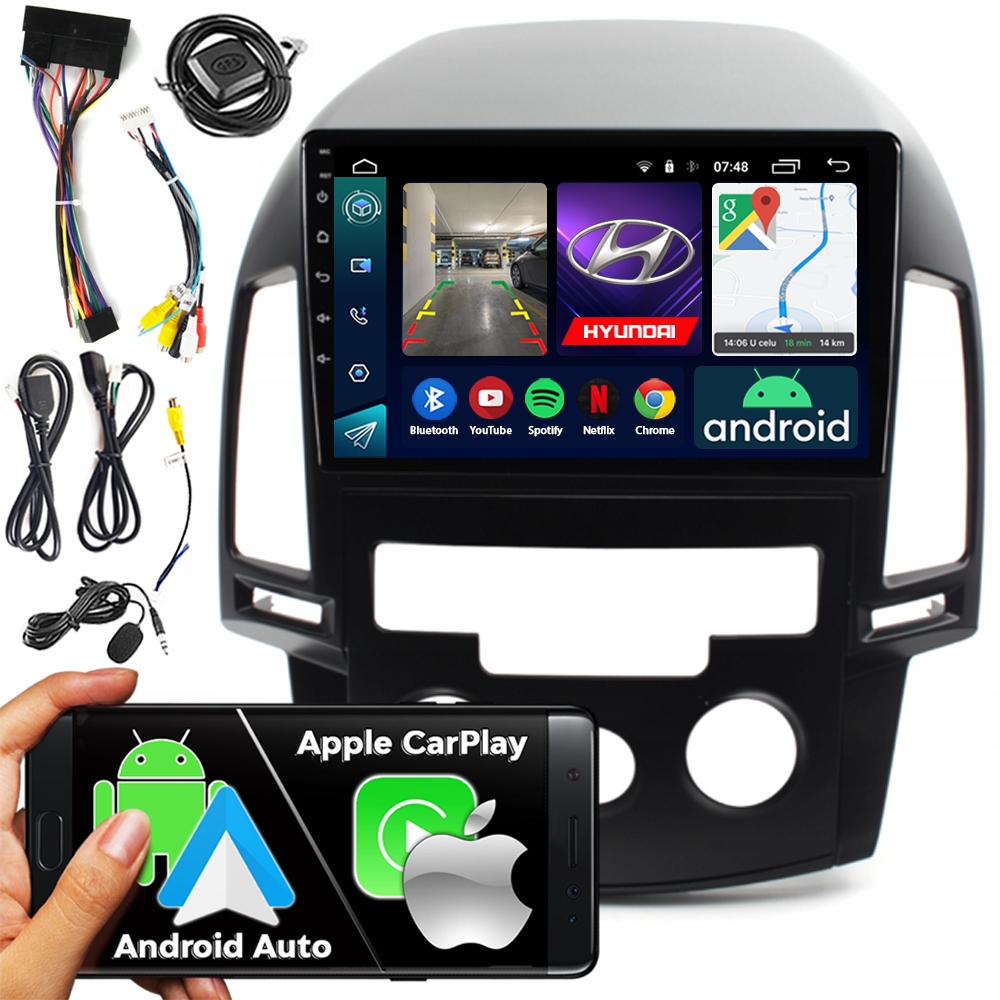 Automobilové Rádio 2DIN Ncs RS-305 Hyundai i30 2007-2012 Android Navigace