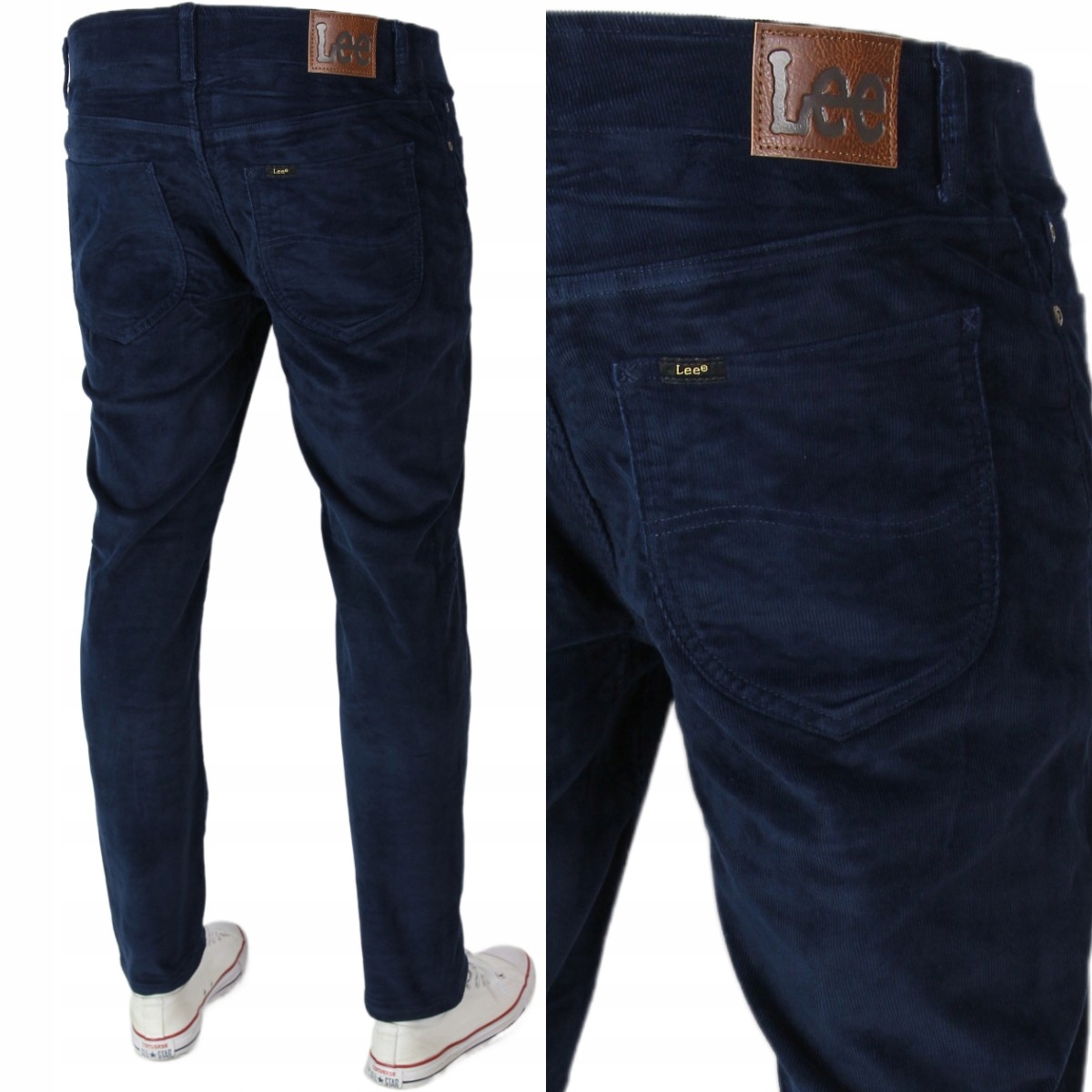 Lee Extreme Motion Mvp Jeansy Slim Fit Sztruksy "rivet Navy" W36 L30