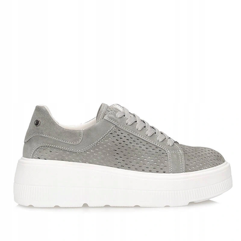 Dámské tenisky Filippo DP7675/26 Gr šedé, šněrovací na platformě