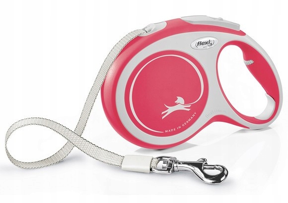 Flexi New Comfort Vodítko L 8 m červená [FL-3806]