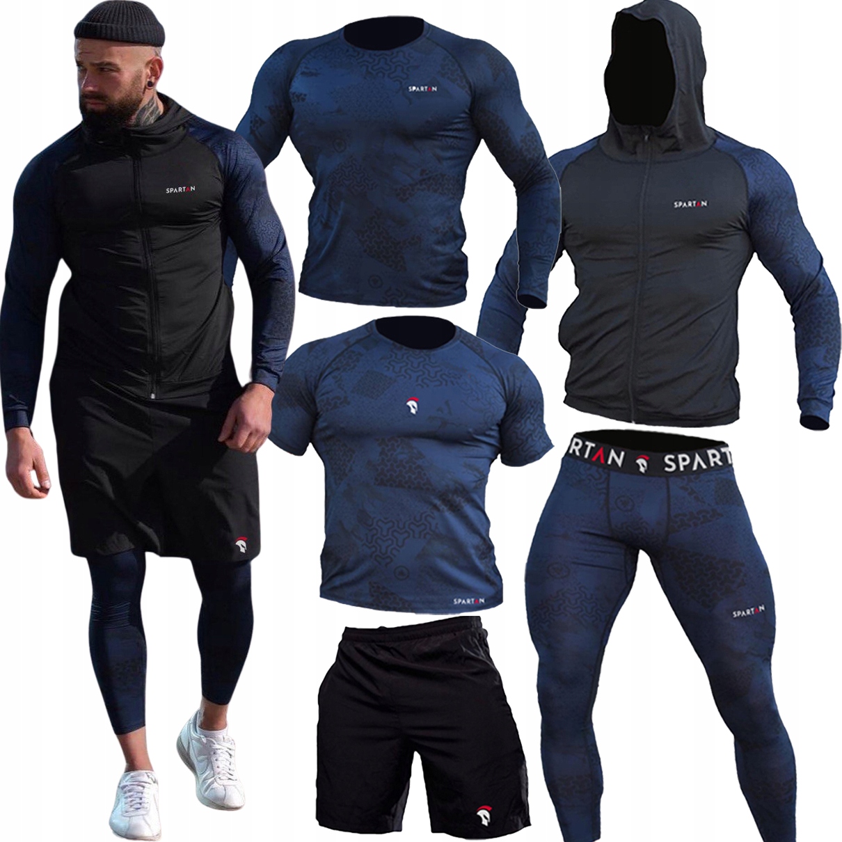 Bielizna Odzież Ubranie Strój Termoaktywna Rowerowa Rower Kolarski Męska 5x