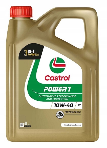 Olej Motocyklowy silnikowy półsyntetyczny Castrol POWER1 4T 10W40 4L