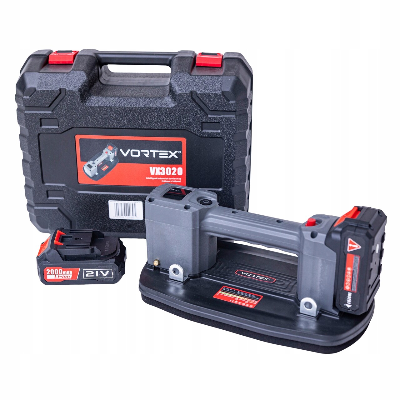 Elektrická Přísavka 21V Pro Různé Povrchy Extra Silná 200KG 2x baterie