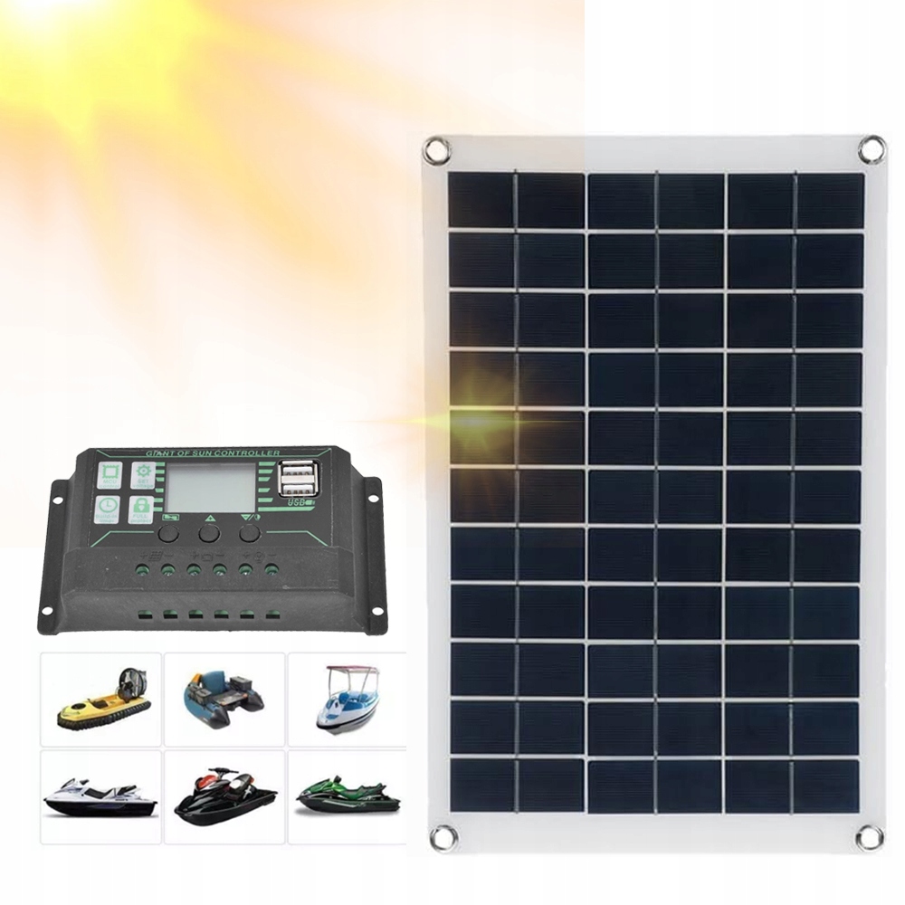 100A Automatyczna Ładowarka Słoneczna Kontroler Ładowania Słonecznego 20W