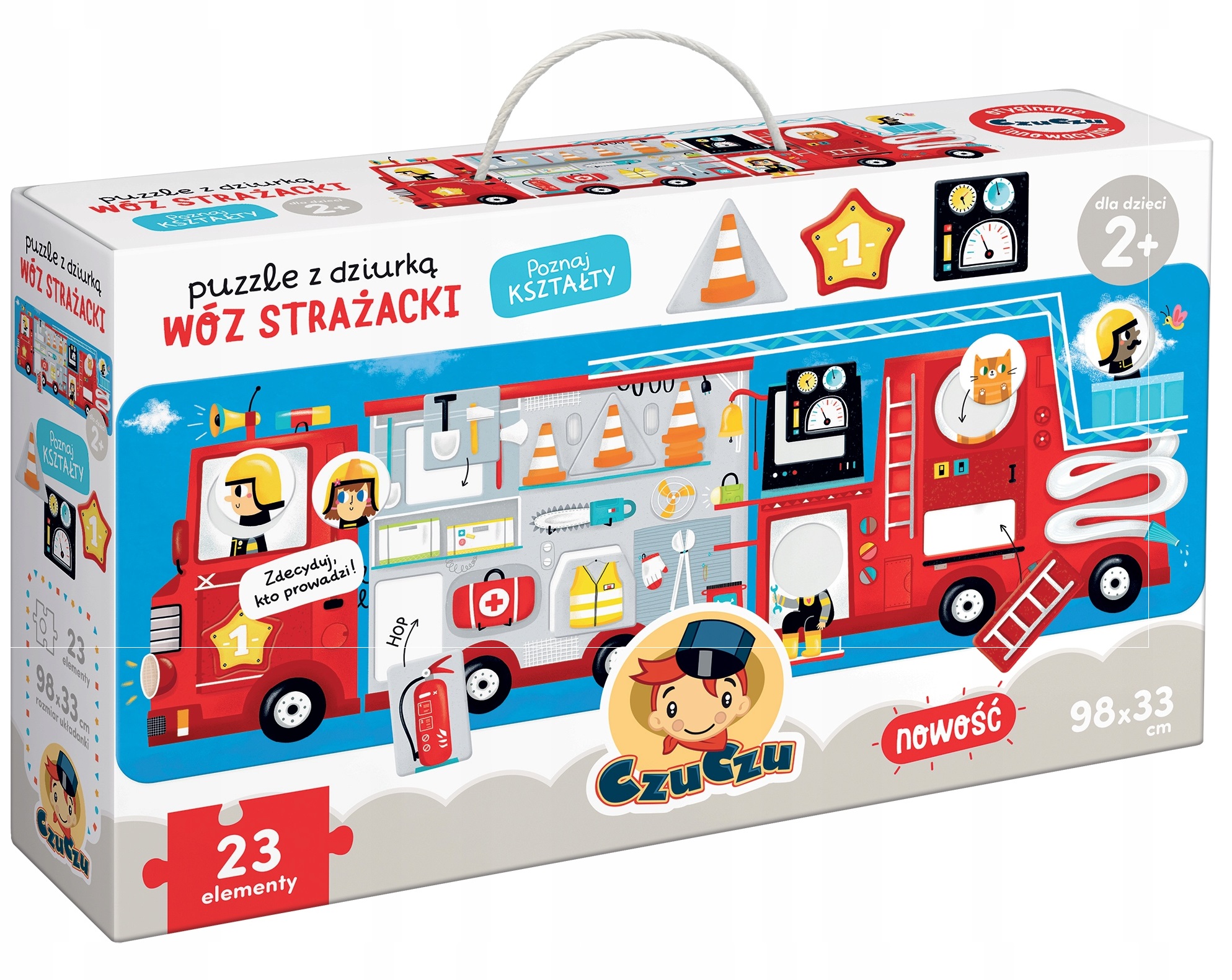 

Puzzle z dziurką Wóz Strażacki Czu Czu 23 el. 2+