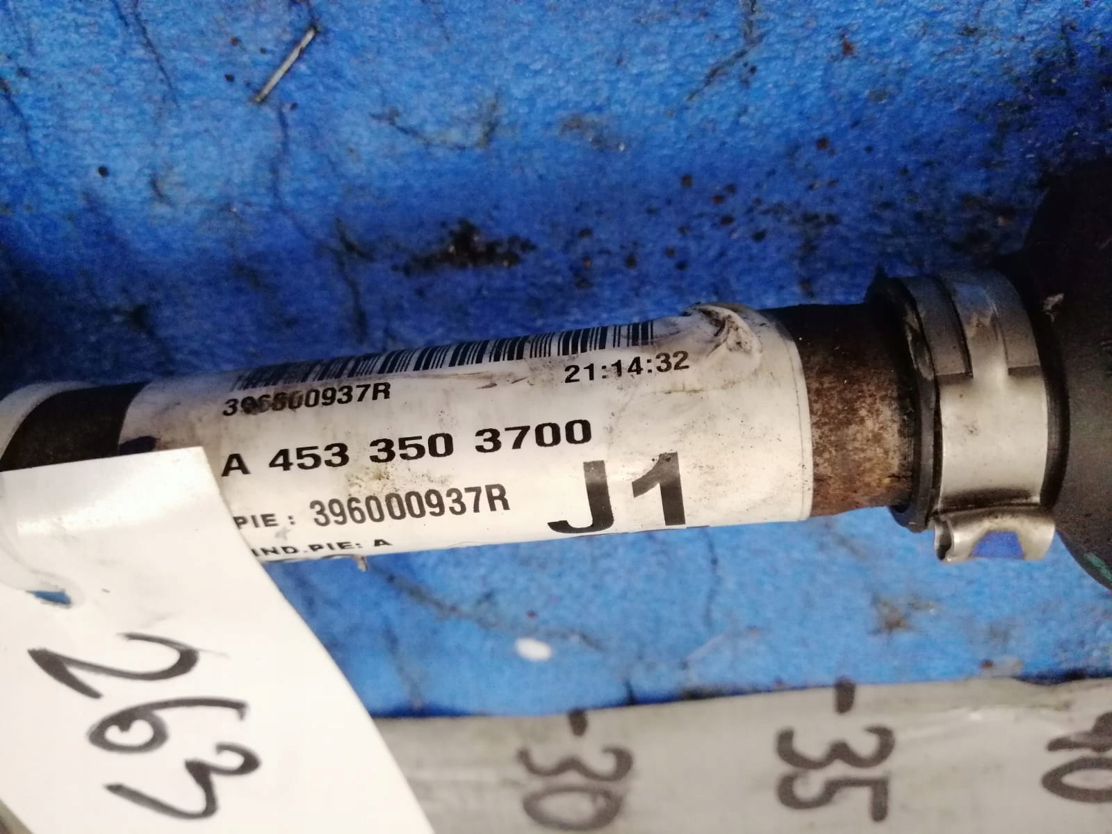 A4533503700 396000937R SMART semi-axis left rear part 1.0B