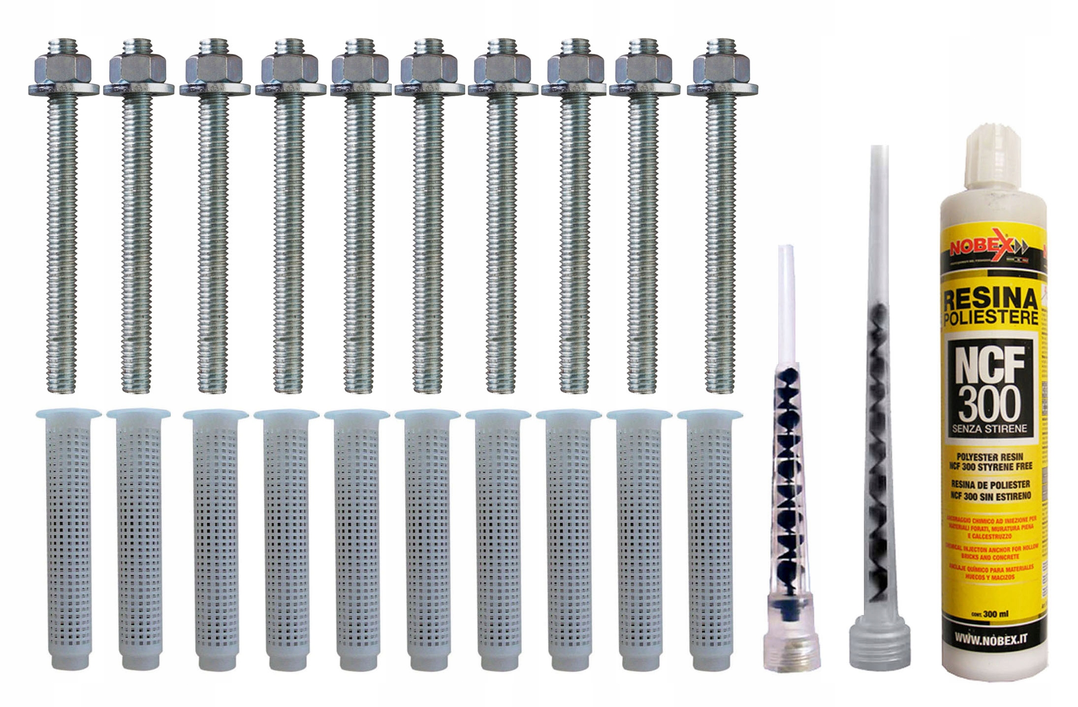 

Kotwa żywica chemiczna zestaw Ncf 300 8x110
