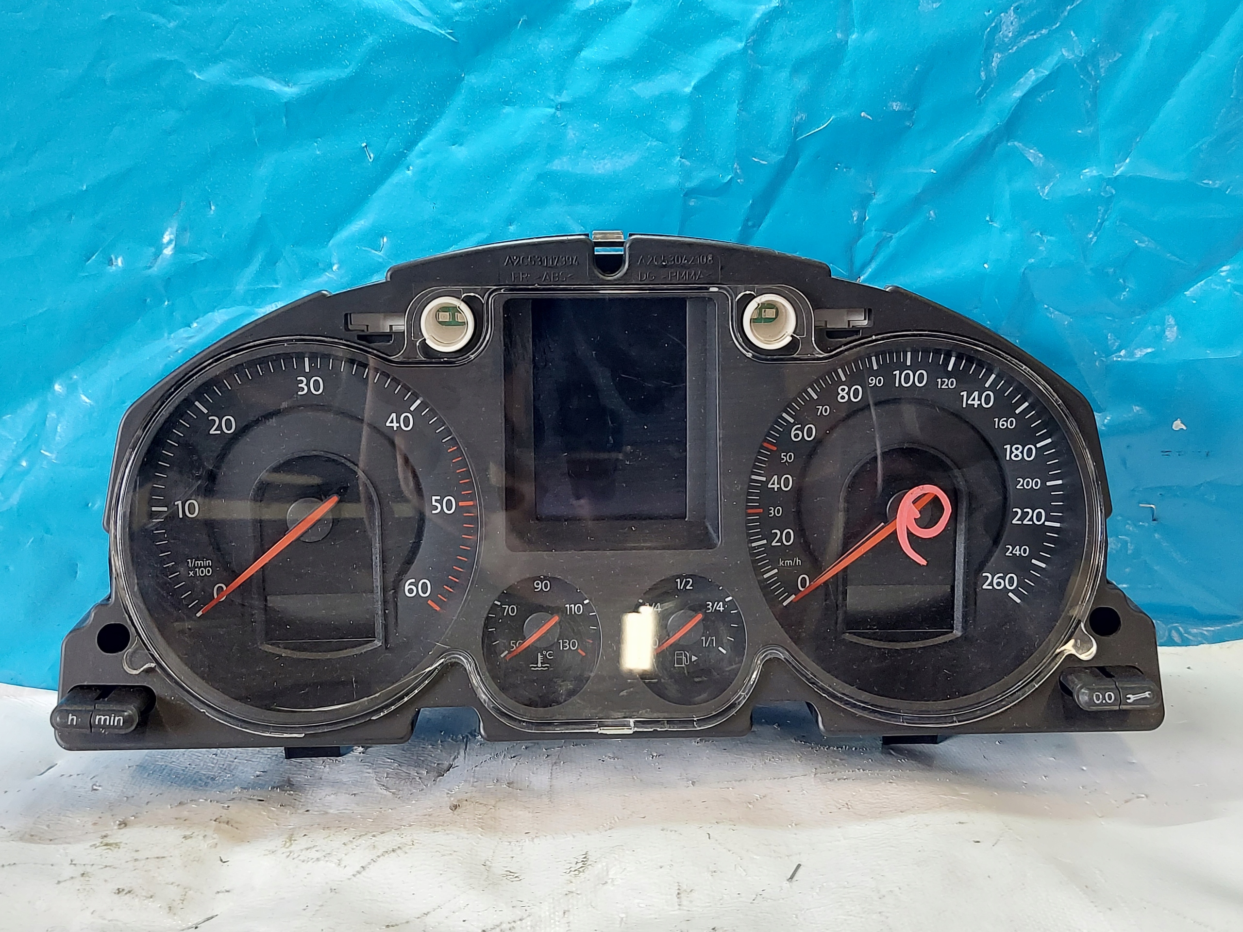 dials clock PASSAT B6 2.0 TDI 3C0920870G