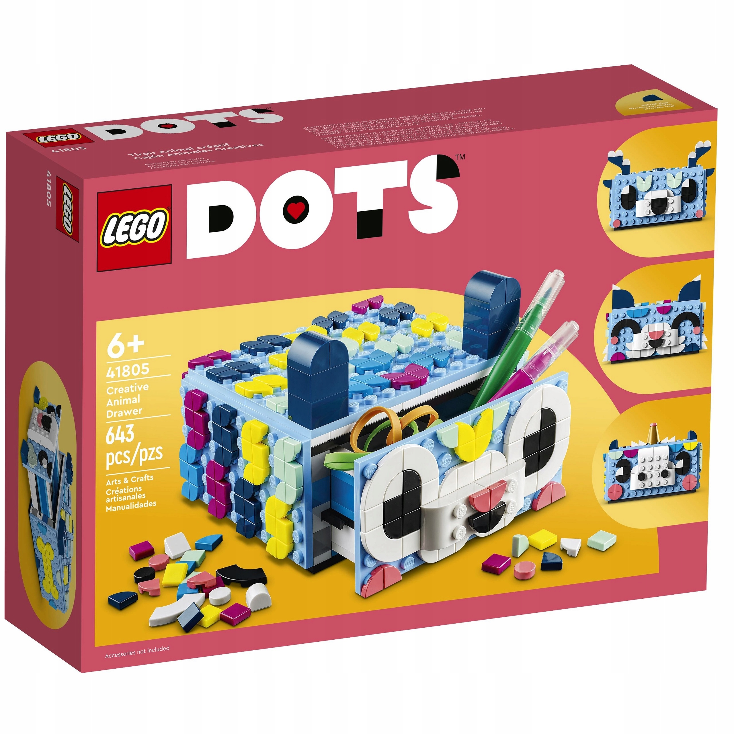 

Lego Klocki Dots Schowek Zwierzak Szuflada 41805