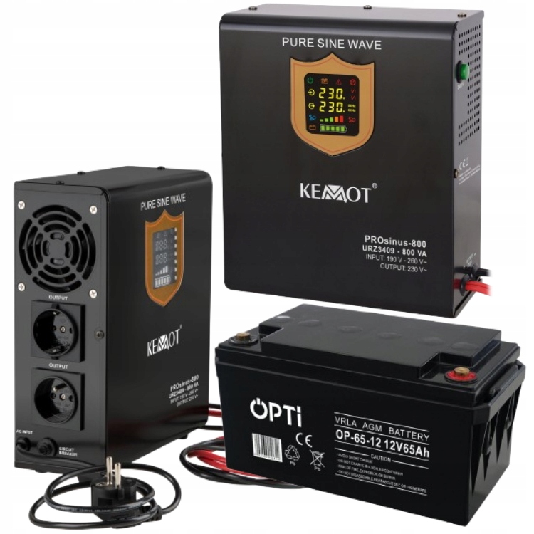 Zasilanie Awaryjne Zasilacz Awaryjny Ups Pieca Co 800E 500W 12V 65ah Agm