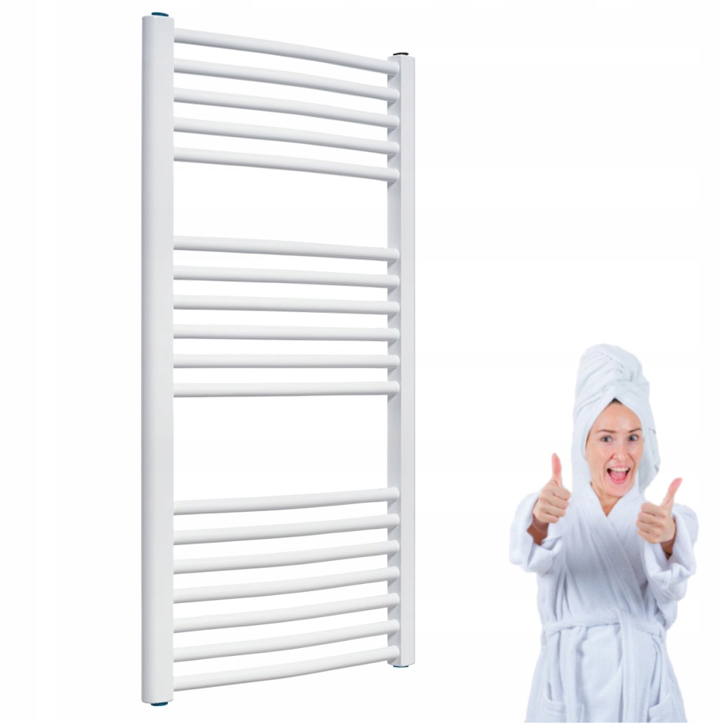 Žebříkový koupelnový ohřívač Luxrad TOP-1 92x50, žebřík, bílý
