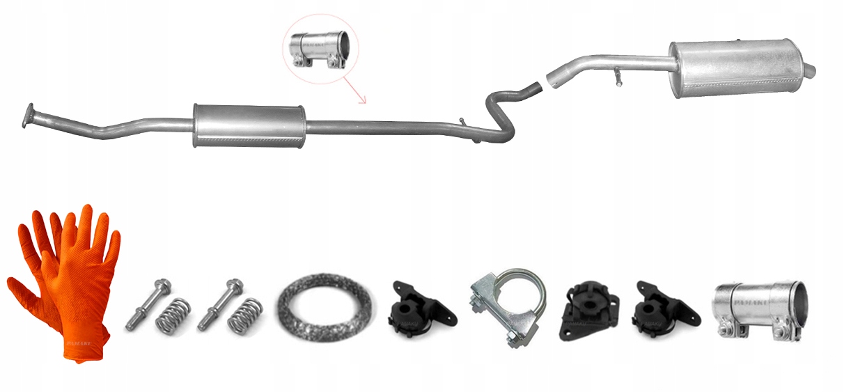 Peugeot 1007 1.6i 16V 81 kW (od roku 2004) Tlumič