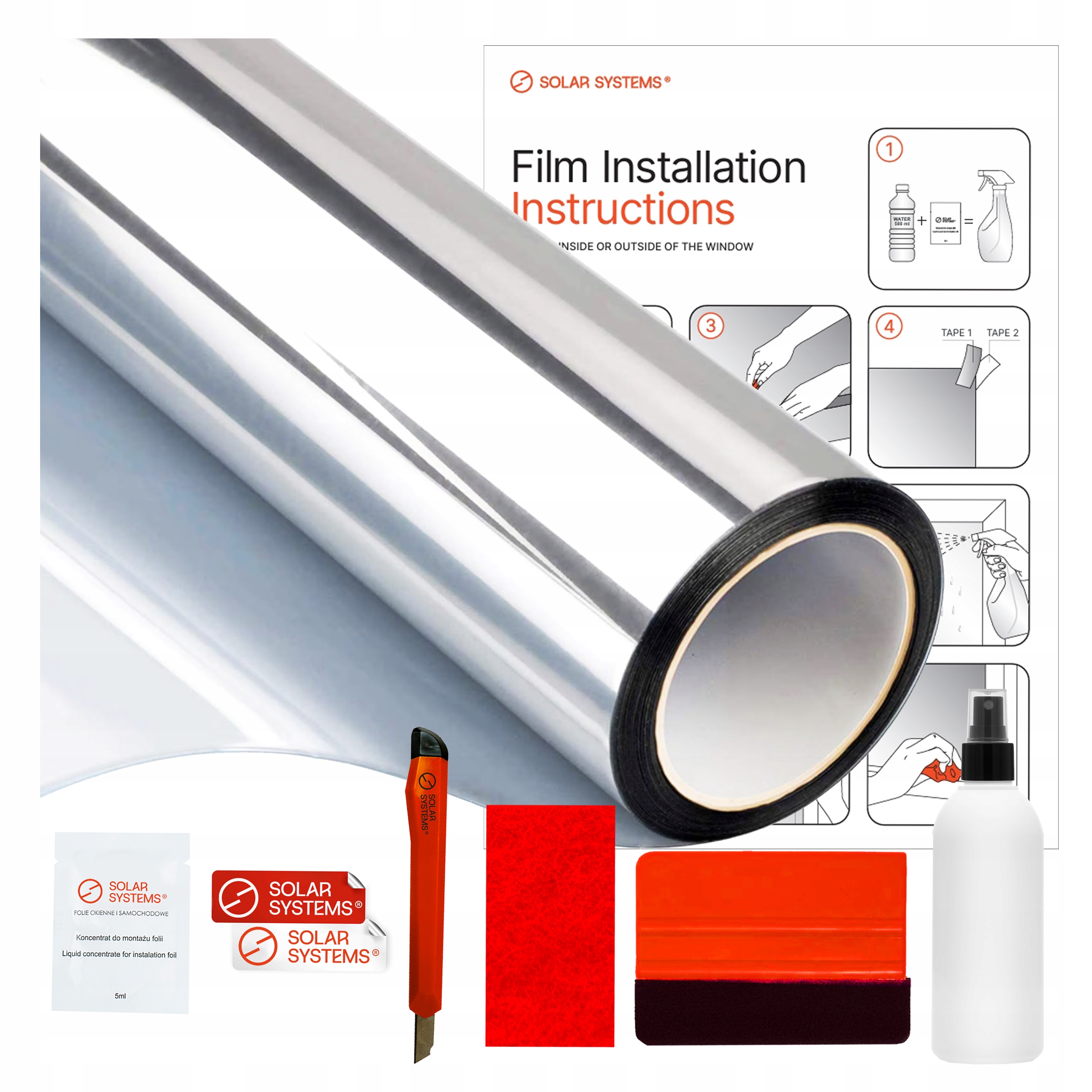 Benátska protislnečná fólia na zrkadlo 50x15 m, vonkajšia, okenná