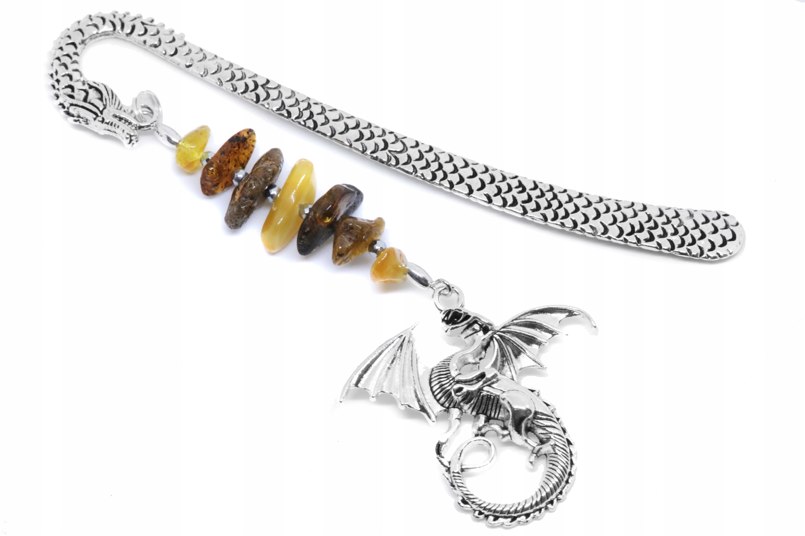 ZAKŁADKA DO KSIĄŻKI smok unikat RĘCZNE PRACE handmade