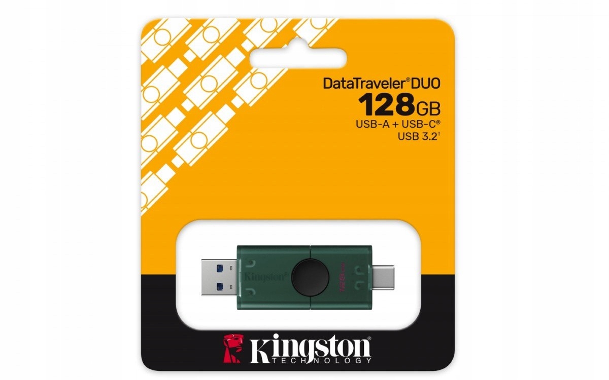 KINGSTON 128GB USB-A + USB-C 3.2 Gen 1 DataTraveler DuoG2 — 6