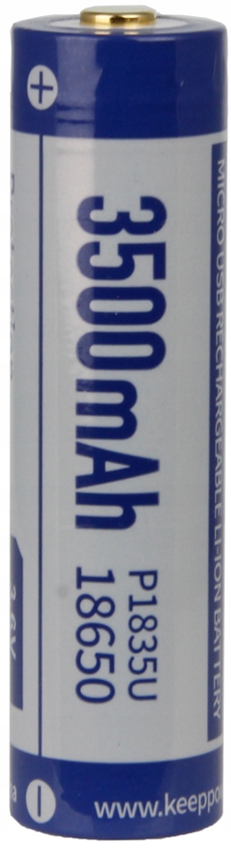 

Akumulator Keeppower ICR18650-350PCM 3500mAh m-USB