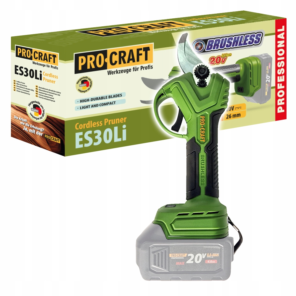 Aku nůžky na větve Procraft ES30Libb (bez baterie a nabíječky)