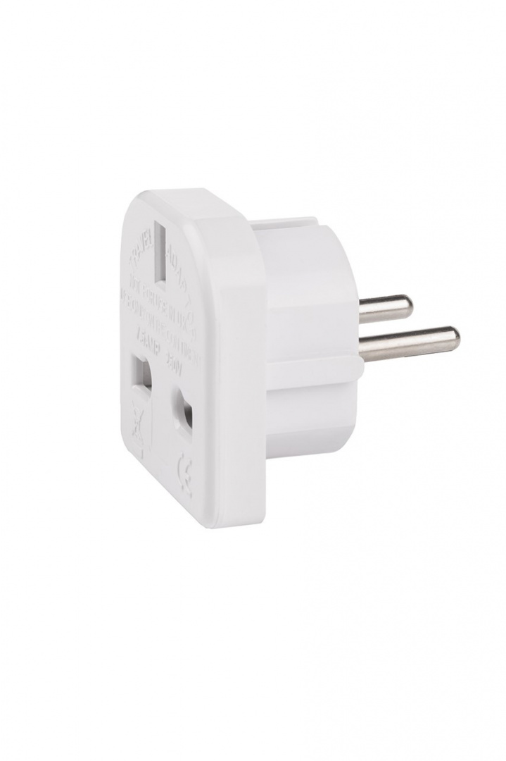 

Adapter podróżny biały przejściówka angielska