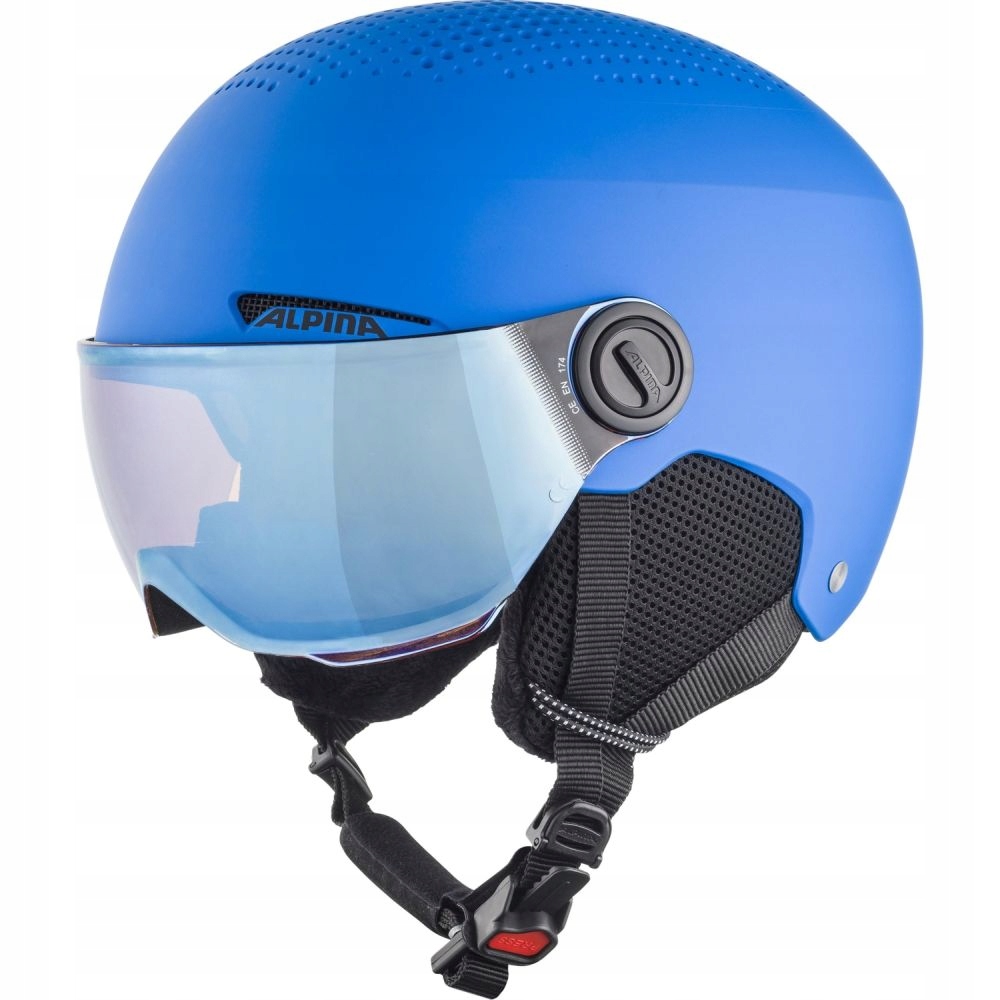 Lyžařská přilba Alpina Zupo Visor Q-Lite Blue Matt 51-55