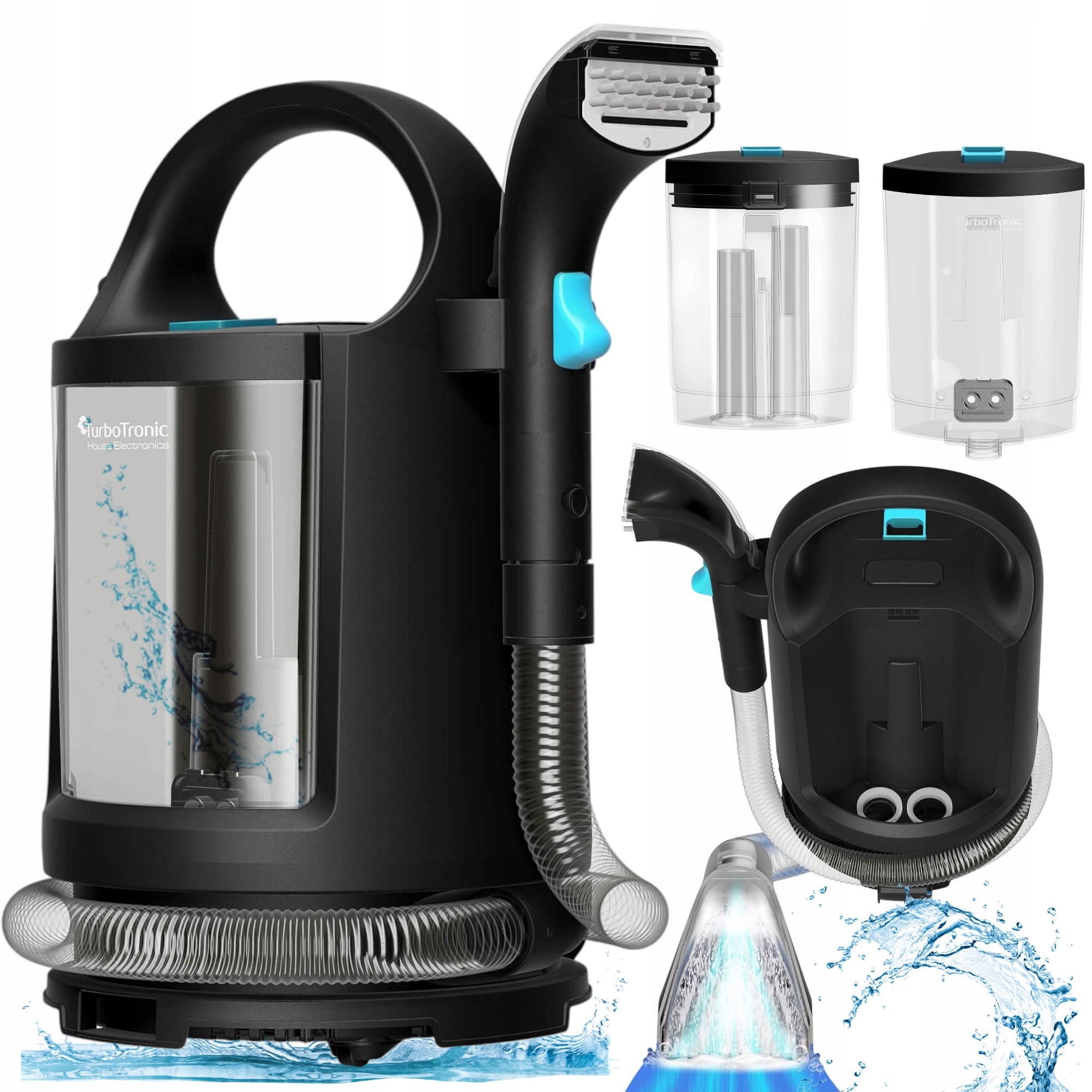 Vysavač Na Praní Čalounění Koberců Nasává Vodu 500 W Silný 12 Kpa