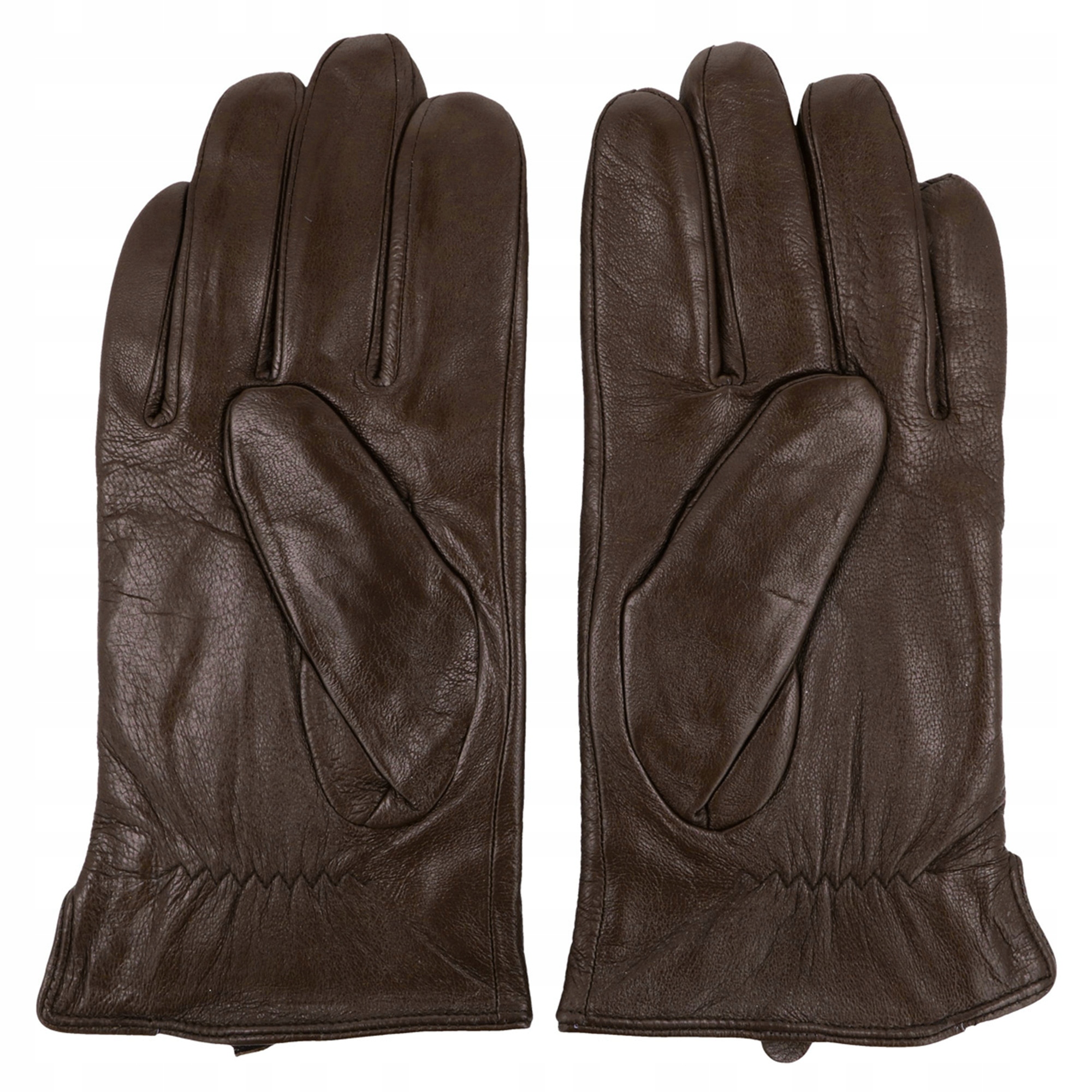 RĘKAWICZKI MĘSKIE BRĄZOWE SKÓRZANE MIŚ POLAREK OCIEPLANE Rozmiar M