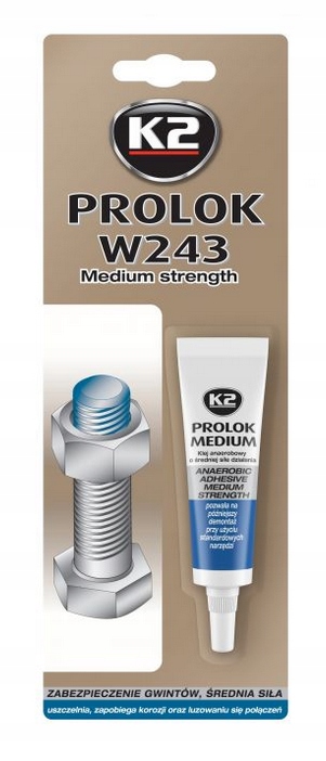 

K2 Prolok Medium Klej Do Gwintów Niebieski 6ML