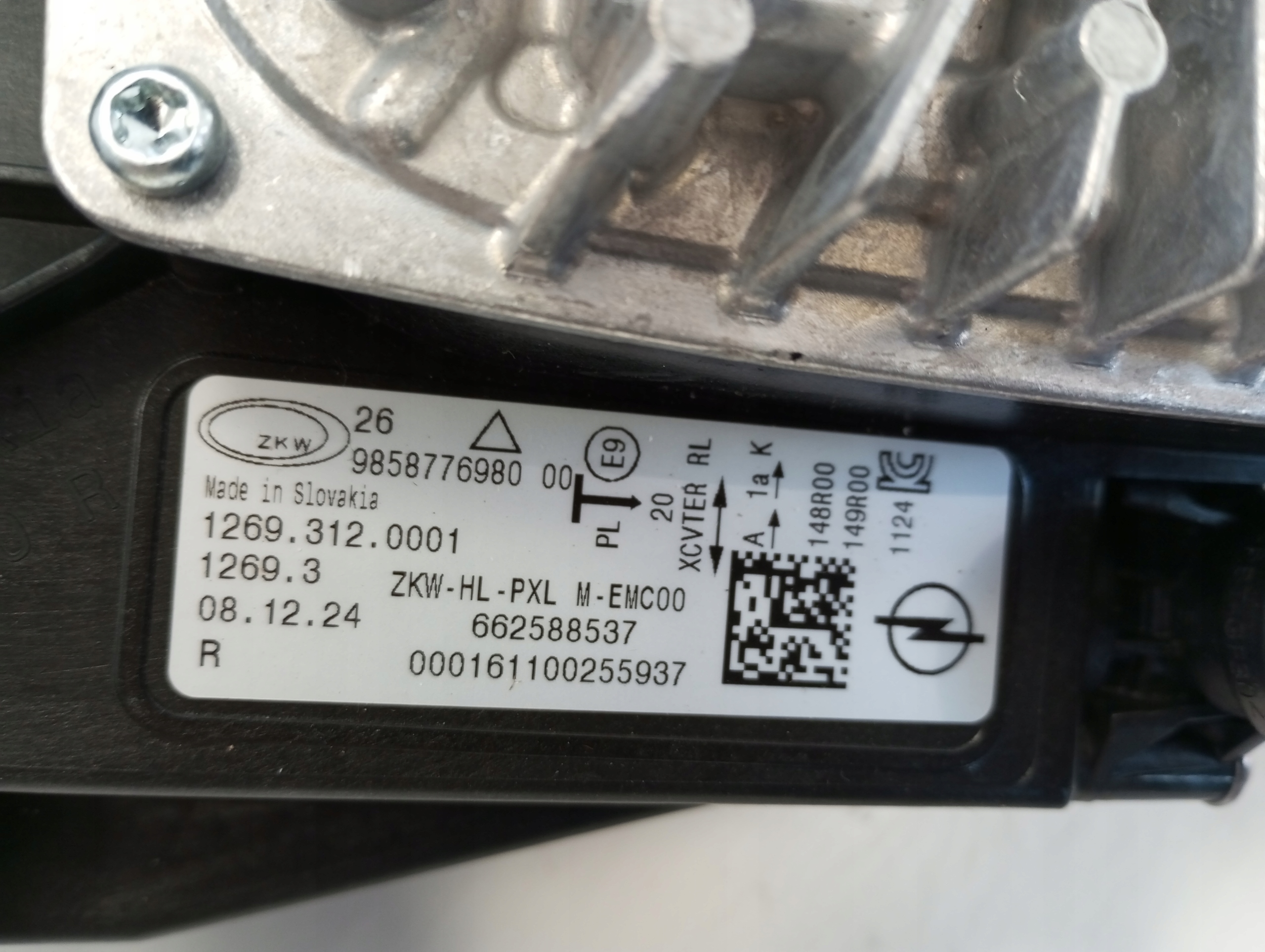 light right OPEL ASTRA L VI FULL LED 9858776980