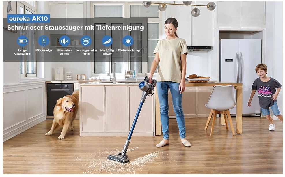 ODKURZACZ PIONOWY BEZPRZEWODOWY EUREKA AK10 450W Model Vacuum