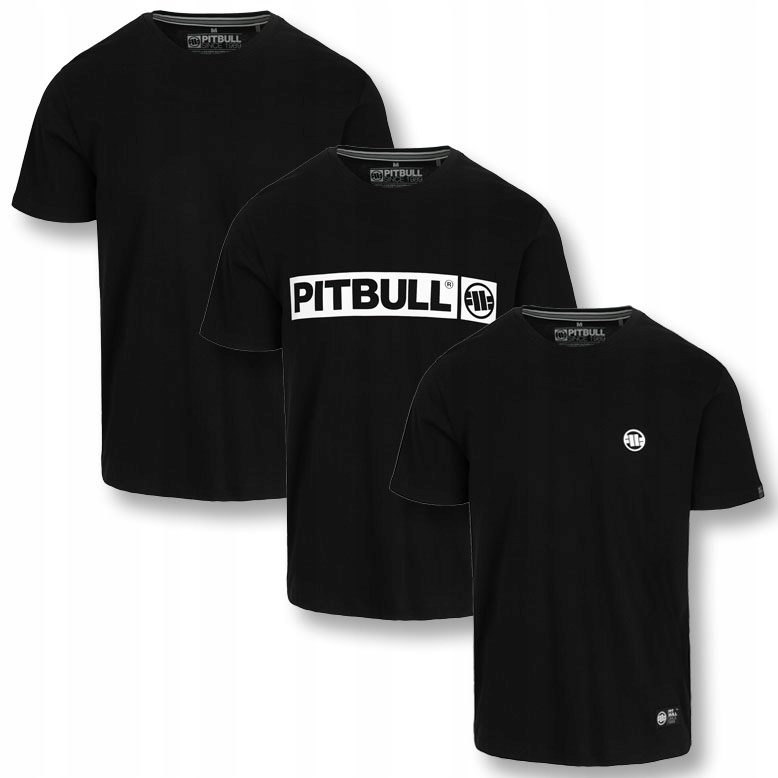Sada pánských triček 3 kusy Pitbull Bavlněná sada Tričko 3 balení