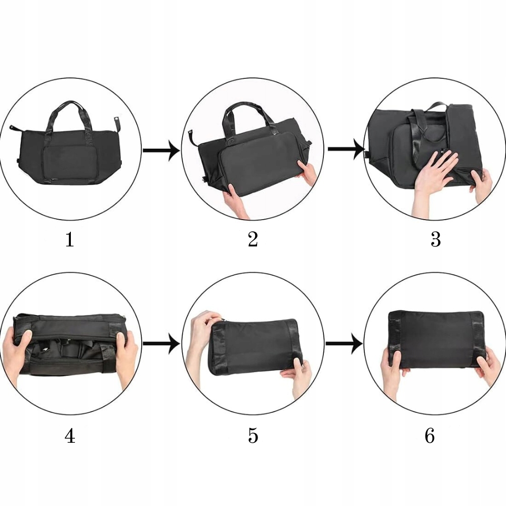 TORBA PODRÓŻNA DAMSKA MĘSKA TOREBKA SPORTOWA NA SIŁOWNIĘ BAGAŻ PODRĘCZNY Wzór dominujący bez wzoru