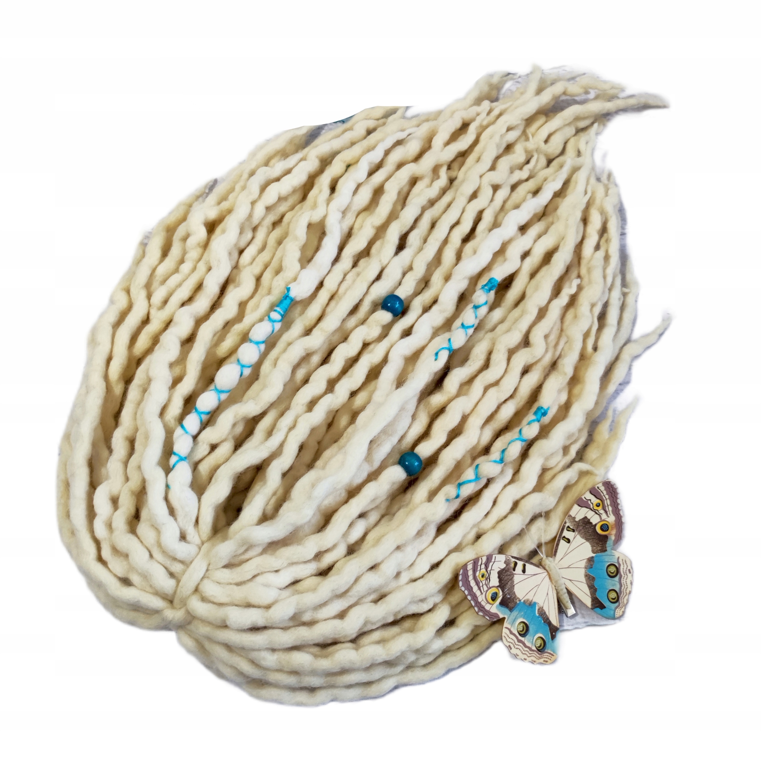 Dredloky vlněné Dredy vlněné, blond, Vanilková Zátoka, 40 kusů