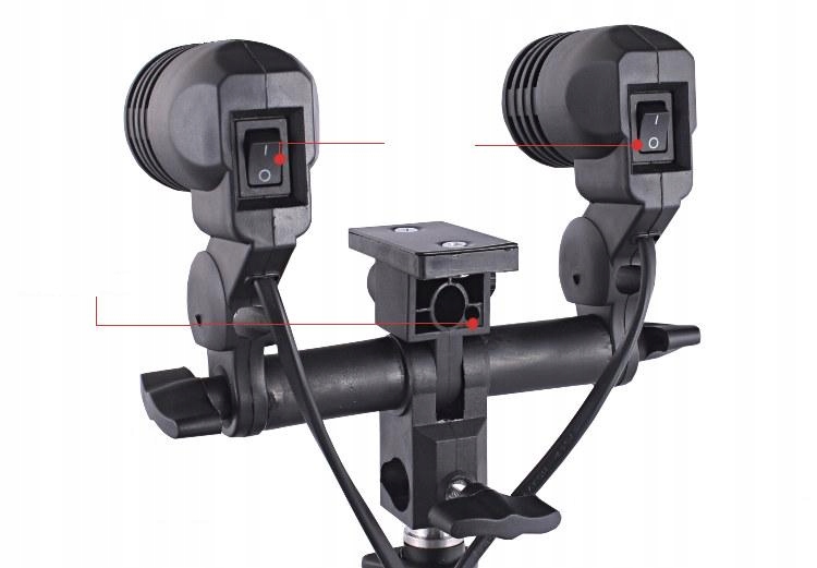 OPRAWKA PODWÓJNA DO ŻARÓWEK E27 PARASOLEK LAMP Marka Inna