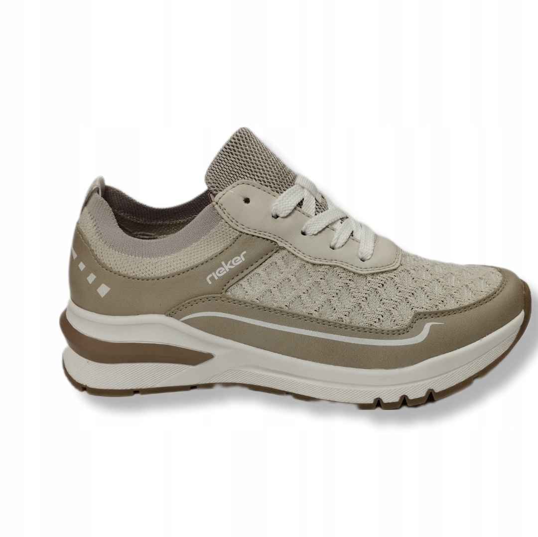 Rieker M6609-60 Tenisky béžové, větší tuhost, velikost vel.