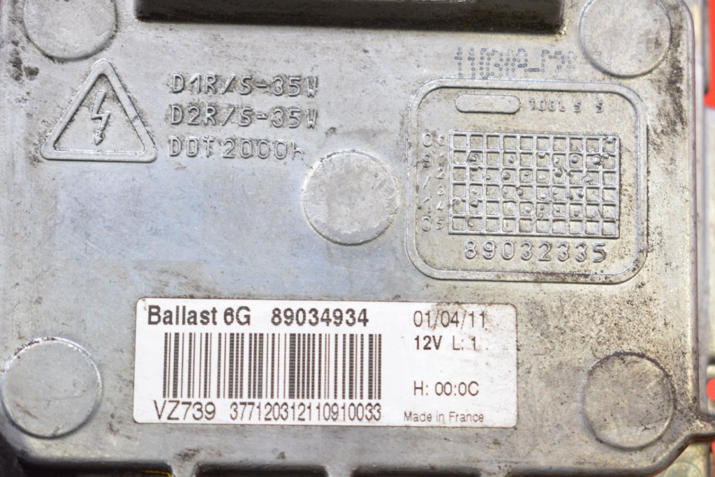 control unit XENON KSENON right 89034934 CITROEN DS5 12-15