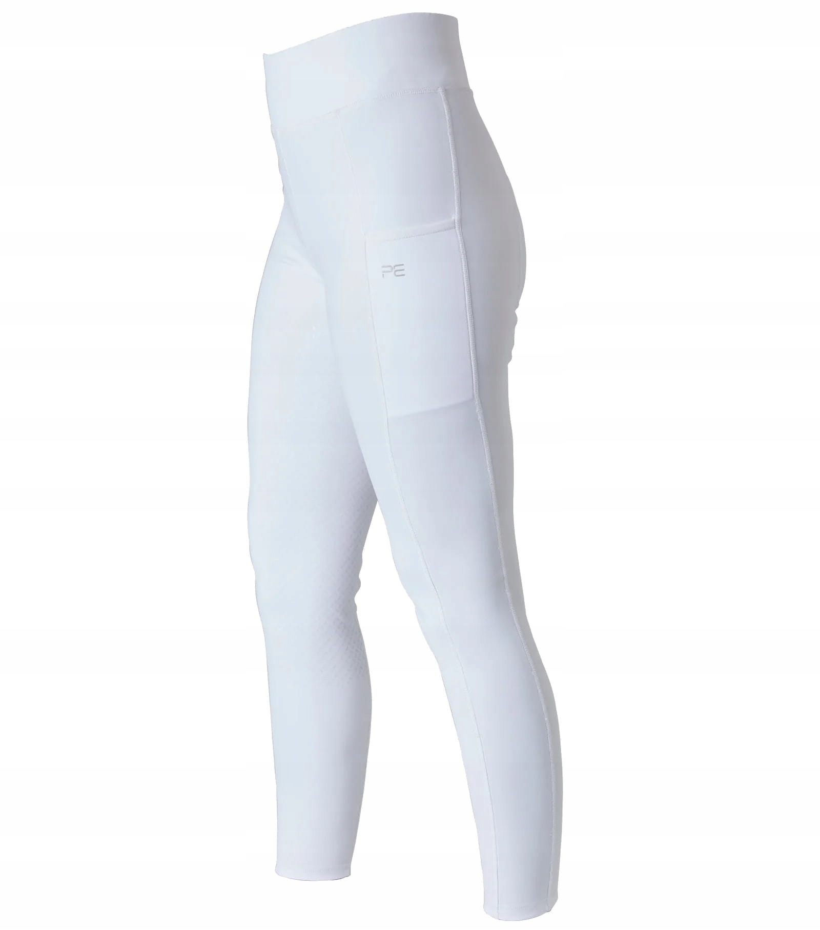 Legginsy jeździeckie damskie Premier Equine Aresso z pełnym lejem białe 38
