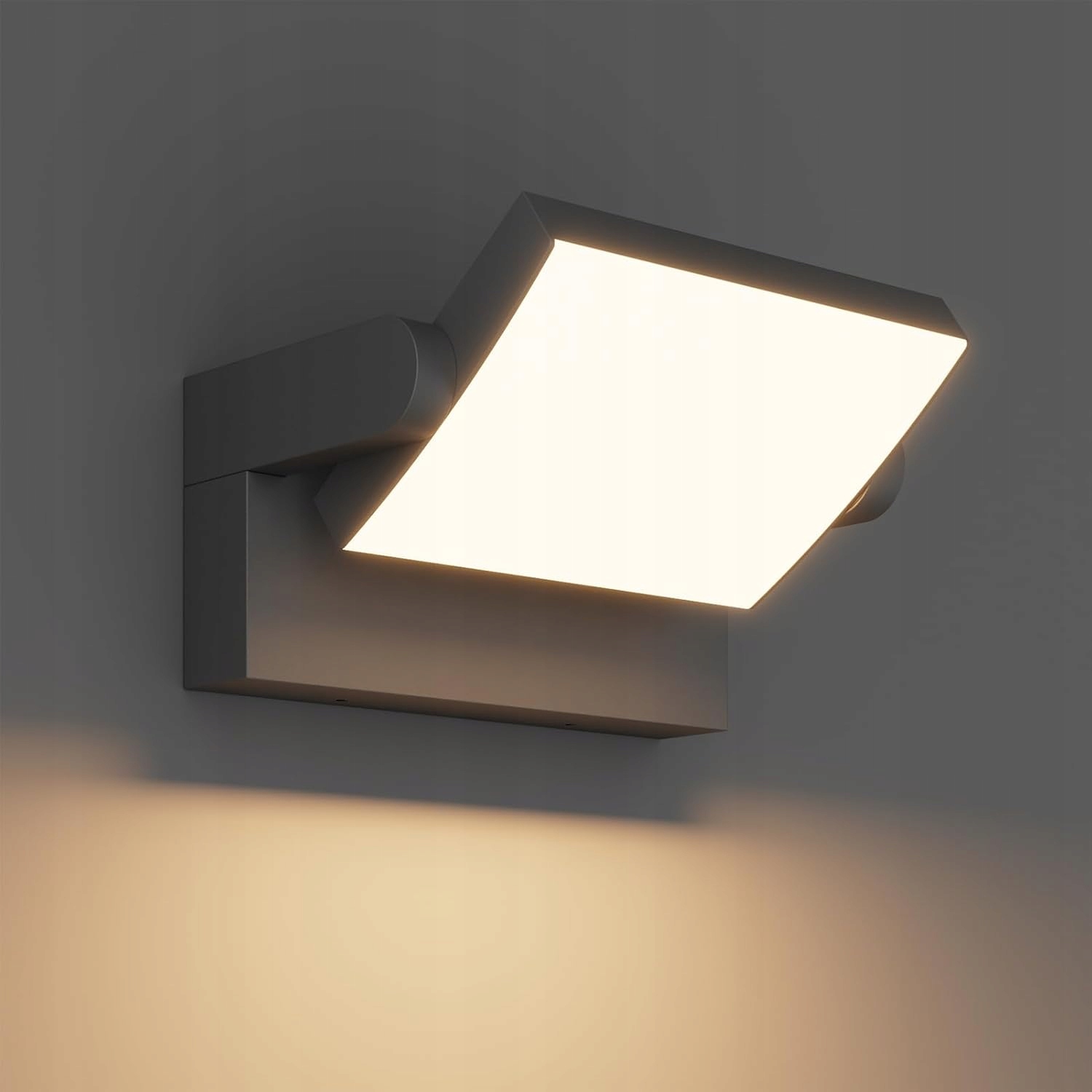 Kinkiet Lampa ścienna Led 3000K IP65 Ciemny Szary 24W Klighten