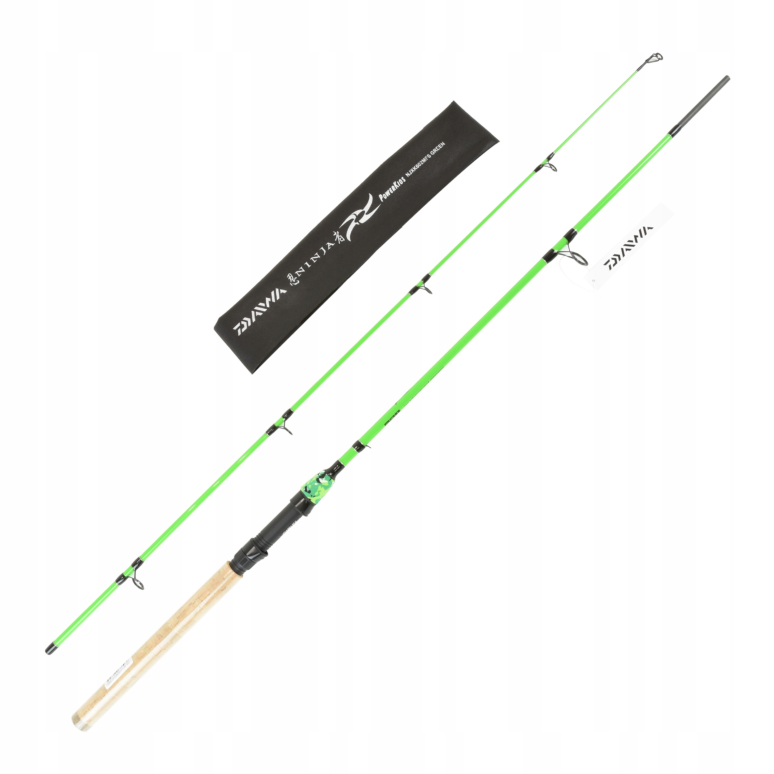 Wędka spinningowa Daiwa Ninja X Kids green 1.80m 20-60g dla dzieci