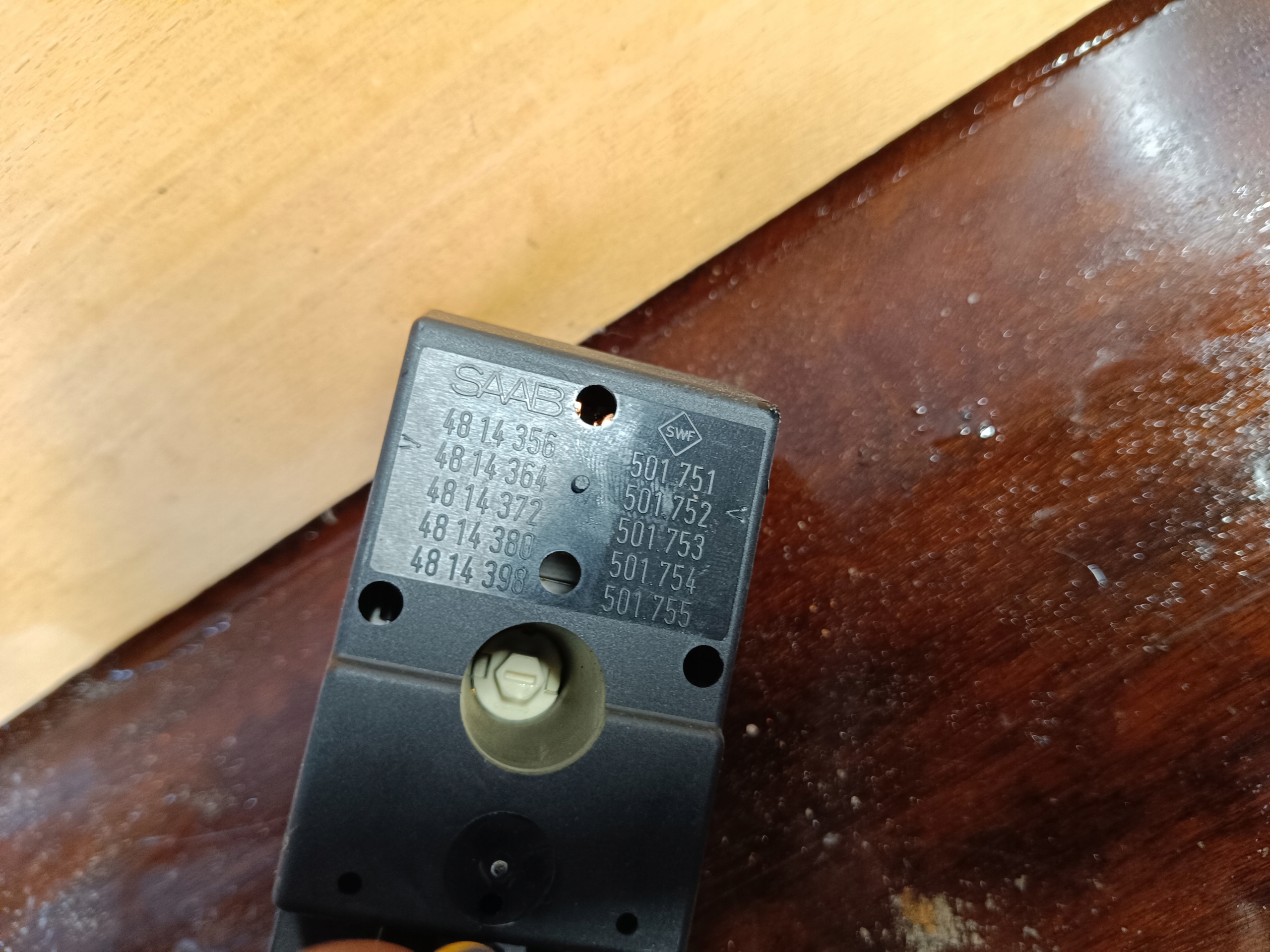 PANEL window control switch SAAB 9-3 4814356 501751